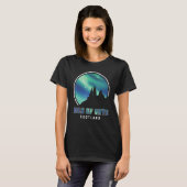 Isle of Skye Scotland Northern Lights Souvenir T-shirt (Voorkant volledig)