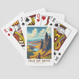 Isle of Skye Scotland Travel Art Vintage Pokerkaarten