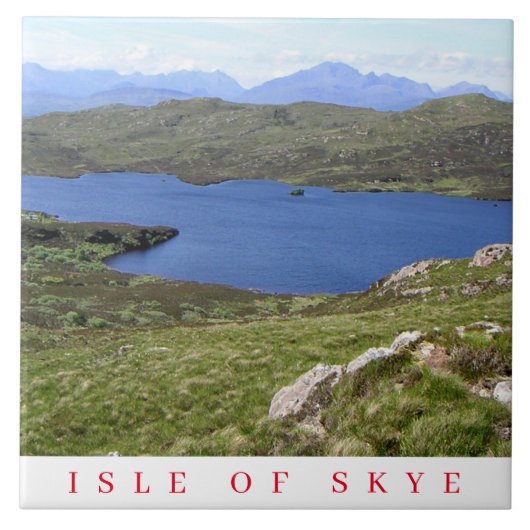 Isle of Skye uitzicht keramische tegel Tegeltje (Voorkant)