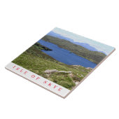 Isle of Skye uitzicht keramische tegel Tegeltje (Zijkant)