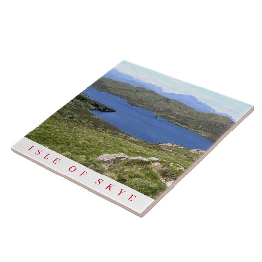 Isle of Skye uitzicht keramische tegel Tegeltje (Zijkant)