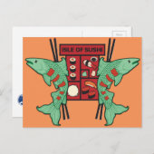 Isle of Sushi Briefkaart (Voorkant / Achterkant)