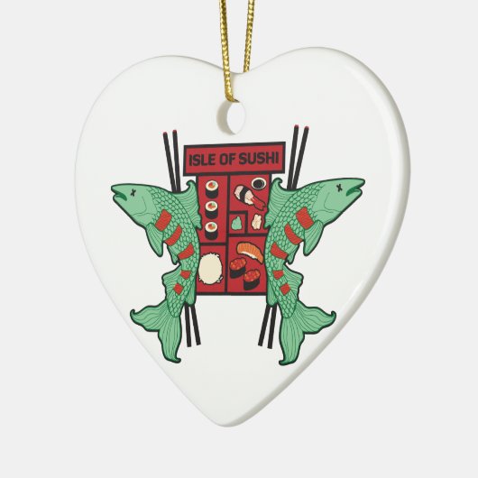 Isle of Sushi Keramisch Ornament (Links)