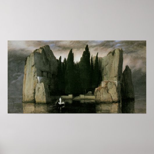 Isle of the Dead by Arnold Bocklin, Symbolisme Art Poster (Voorkant)