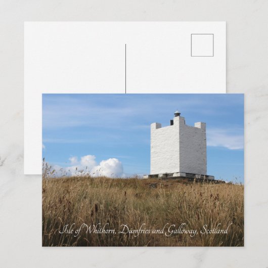 Isle of Whithorn Tower, Schotland Briefkaart (Voorkant / Achterkant)