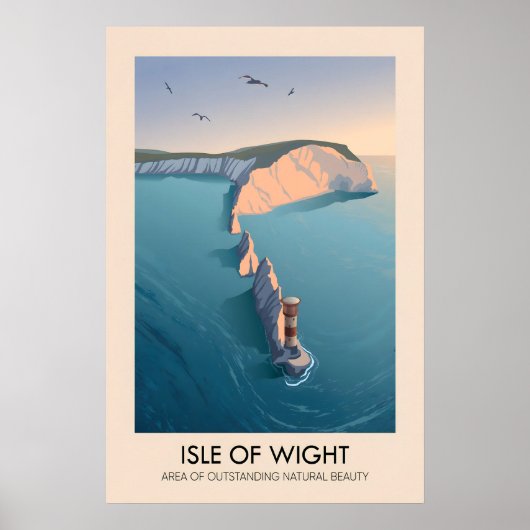 Isle of Wight AONB Reisposter Poster (Voorkant)
