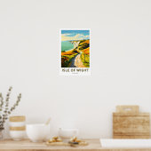 Isle of Wight Engeland Reisprint Poster (Keuken)