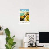 Isle of Wight Engeland Reisprint Poster (Thuiskantoor)