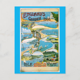 Isle of Wight, England, Garden Isle, Travel Briefkaart