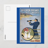 Isle of Wight, England, Railway Excursion Briefkaart (Voorkant / Achterkant)