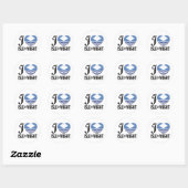 Isle of Wight Liefde Ronde Sticker (Vel)