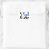 Isle of Wight Liefde Ronde Sticker (Tas)