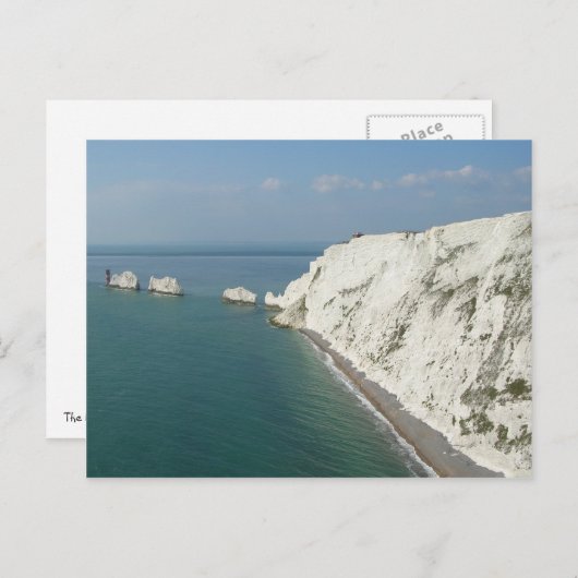 Isle of Wight Needles and Cliffs Briefkaart (Voorkant / Achterkant)