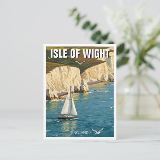 Isle of Wight - Reizen naar Engeland Briefkaart (Staand voorkant)