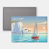 Isle of Wight - Reizen naar Engeland Magneet (Voorkant / Achterkant)
