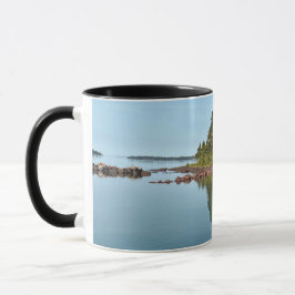 Isle Royale Malone Bay steiger en glas glad meer Mok