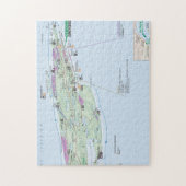 Isle Royale (Michigan) kaart puzzle Legpuzzel (Verticaal)