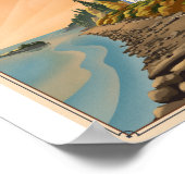 Isle Royale Nationaal Park Litho Kunstwerk Poster (Hoek)