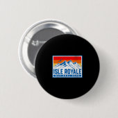 Isle Royale nationaal park Ronde Button 5,7 Cm (Voorkant /achterkant)