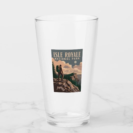 Isle Royale National Park Backpacken Reiskunst Glas (Voorkant)