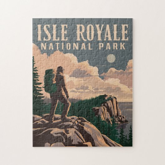 Isle Royale National Park Backpacken Reiskunst Legpuzzel (Verticaal)