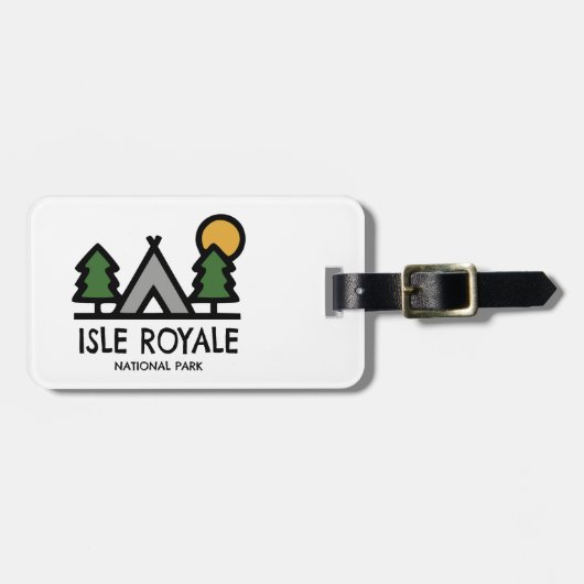 Isle Royale National Park Bagagelabel (Voorkant horizontaal)