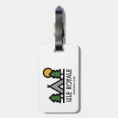 Isle Royale National Park Bagagelabel (Achterkant verticaal)