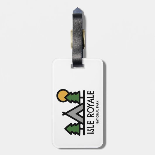 Isle Royale National Park Bagagelabel (Achterkant verticaal)