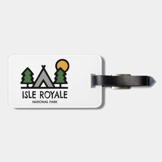 Isle Royale National Park Bagagelabel (Achterkant horizontaal)