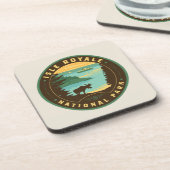 Isle Royale National Park Bier Onderzetter (Linkerzijde)