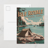  Isle Royale National Park Camping Feestdagenkaart (Voorkant / Achterkant)