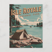  Isle Royale National Park Camping Feestdagenkaart (Voorkant)