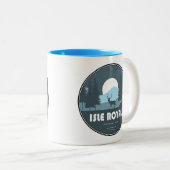 Isle Royale National Park Deer Tweekleurige Koffiemok (Voorkant rechts)