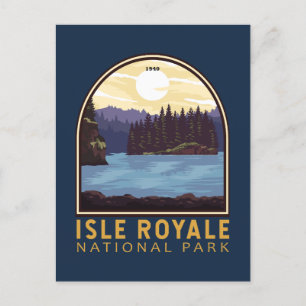 Isle Royale National Park  Emblem Briefkaart