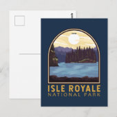 Isle Royale National Park  Emblem Briefkaart (Voorkant / Achterkant)