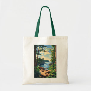 Isle Royale National Park Illustratie Reizen Kunst Tote Bag