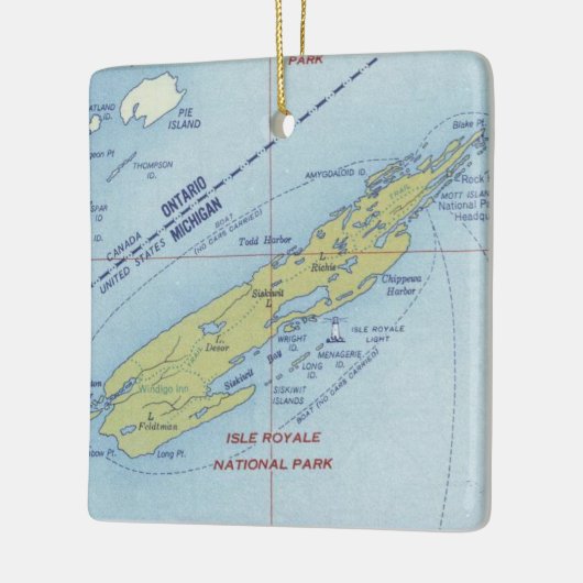 Isle Royale National Park Keramisch Ornament (Links)