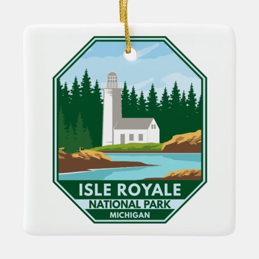 Isle Royale National Park Keramisch Ornament (Voorkant)
