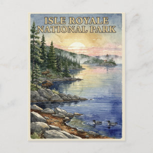 Isle Royale National Park Lake Superior Briefkaart