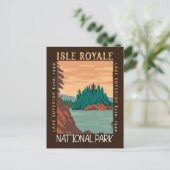 Isle Royale National Park Lake Superior Distress Briefkaart (Staand voorkant)