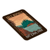 Isle Royale National Park Lake Superior Distress Magneet (Rechterzijde)