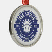 Isle Royale National Park Metalen Ornament (Rechts)