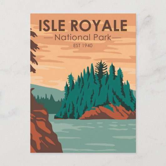 Isle Royale National Park Michigan  Briefkaart (Voorkant)
