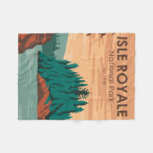 Isle Royale National Park Michigan  Fleece Deken (Voorkant (Horizontaal))