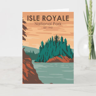 Isle Royale National Park Michigan  Kaart
