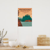 Isle Royale National Park Michigan  Poster (Keuken)