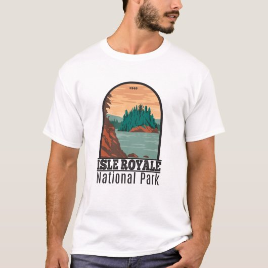 Isle Royale National Park Michigan  T-shirt (Voorkant)