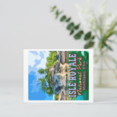 ISLE ROYALE NATIONAL PARK - MICHIGAN VERENIGDE STA BRIEFKAART (Staand voorkant)