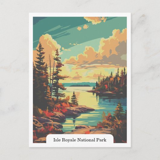 Isle Royale National Park, Michigan, Verenigde Sta Briefkaart (Voorkant)