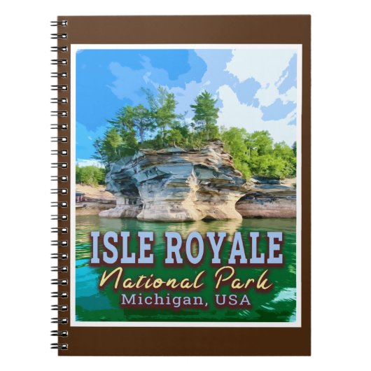 ISLE ROYALE NATIONAL PARK - MICHIGAN VERENIGDE STA NOTITIEBOEK (Voorkant)
